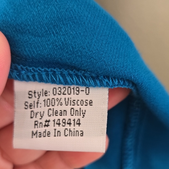 Johnny Was CALME  Blue Dress - Picture 10 of 11